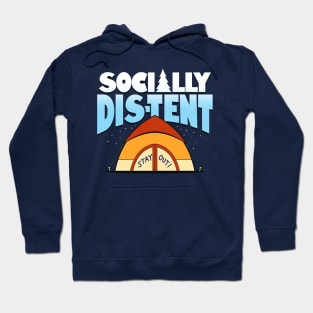 Socially Distent Funny Summer Camping Meme Hoodie